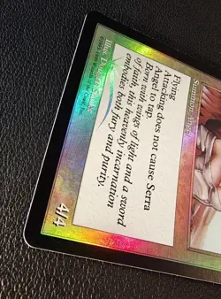 Serra Angel Foil Box Promo English MTG Magic Old Frame Used - Image 4