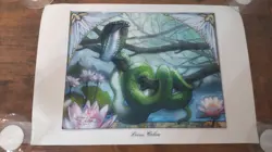 MTG Lotus Cobra Limited Edition Original Art Signed No 40 - Image 1