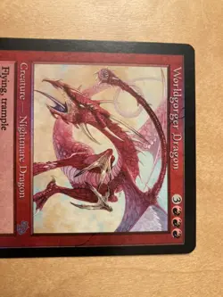 JUD Worldgorger Dragon Foil English MTG Judgment 1st Edition Used Game Card - Image 2