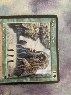 LEG Forest Wisdom Sylvan Library MTG First Edition EDH Used Plaid - Image 2