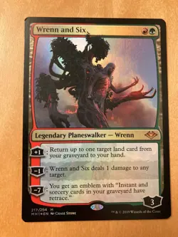 Wrenn and Six English Version FOIL MTG Modern Horizon First Edition - Image 1