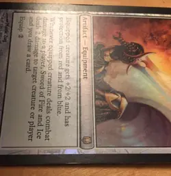 DST Fire and Ice Sword FOIL MTG Card Card Game Rare New - Image 5