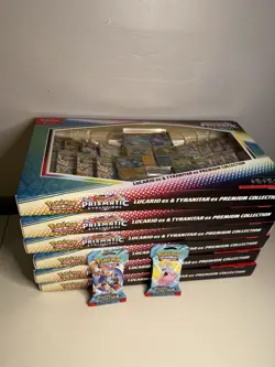 Pokemon Lucario Ex Tyranitar Ex Premium Collection Prismatic Evolution Lot Of 6 - Image 1