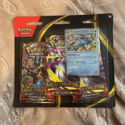 Pokemon TCG: Mega Evolution Golduck Triple Booster Pack Blister Sealed/New - Image 1
