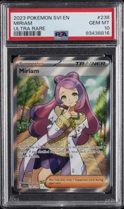 2023 POKEMON SVI EN-SCARLET & VIOLET ULTRA RARE #238 MIRIAM PSA 10 - Image 1