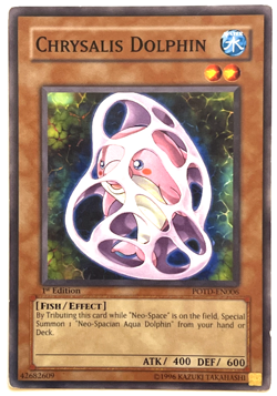 YuGiOh! - Chrysalis Dolphin - POTD-EN006 - 1st Edition - Common - Image 1