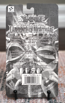 2002 Yugioh LON 1st Edition Labyrinth of Nightmare Blister Pack Sealed TCG - Image 2