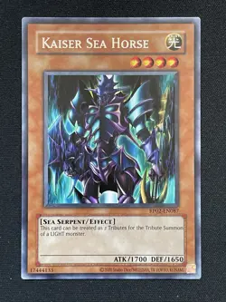 Yugioh Kaiser Sea Horse RP02-EN087 (Reprint) Rare NM - Image 1