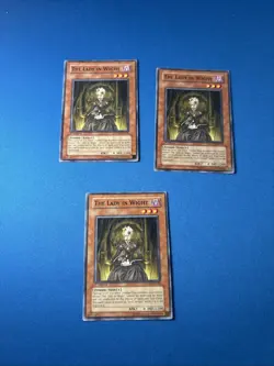3x YUGIOH TCG THE LADY IN WIGHT LODT-EN038 COMMON 1ST EDITION Lp - Image 1