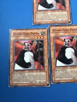 3x Yugioh! Gyaku-Gire Panda - 2x 1st Edition DCR-021 Common HP - Image 3