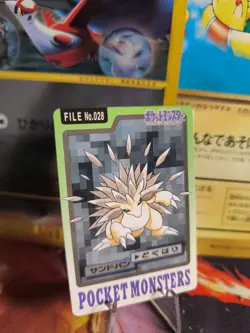 Pokemon Karte Card Pocket Monsters Carddass 1997 japanese Sandshrew Sandslash NM - Image 2