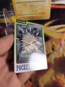 Pokemon Karte Card Pocket Monsters Carddass 1997 japanese Sandshrew Sandslash NM - Image 5