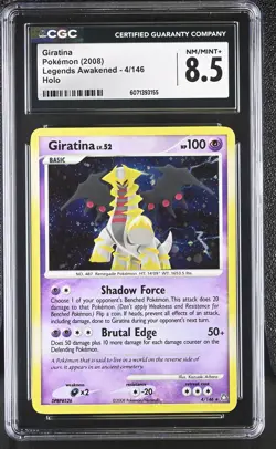CGC 8.5 Giratina 2008 Legends Awakened 4/146 Holo Pokemon Card - Image 1