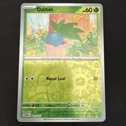 Oddish 43/165 Reverse Holo NM Scarlet & Violet - 151 Pokemon Card - Image 1