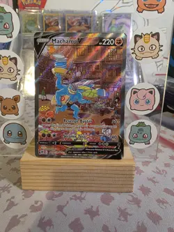 Pokemon TCG Machamp v Astral Radiance Card 172/189 Alt Art LP/DMG Small Creases - Image 1