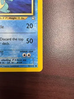 Croconaw 32/111 1st Edition Neo Genesis Pokemon Card TCG Vintage Uncommon (NM-) - Image 5