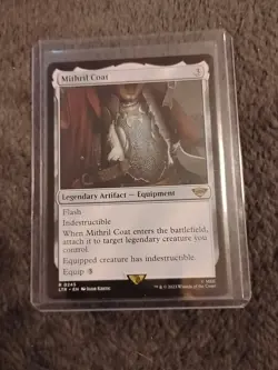 Magic the Gathering Mithril Coat Card Lord of the Rings Rare LTR 0245 - Image 1