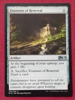 Magic The Gathering 2019 CORE SET M19 FOUNTAIN OF RENEWAL artifact card MTG - Image 1