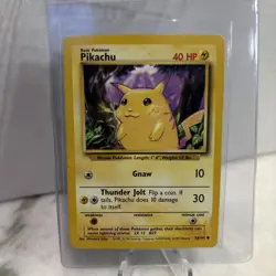 Pokemon Card - Pikachu - Base Set 58/102 Yellow Cheeks - LP - Image 1