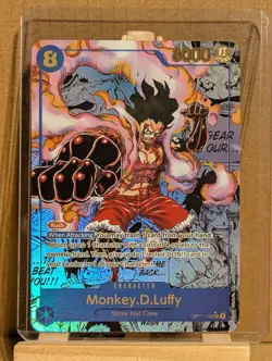 One Piece Card Game Monkey D Luffy Snake Man ALT Manga Rare Custom Card OP11-118 - Image 1