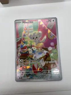 Pokemon Cards Minccino 182/162 Illustration Rare Temporal Forces - (NM) - Image 3