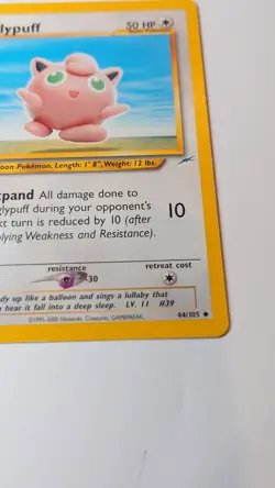 Pokemon TCG Neo Destiny Jigglypuff Card 44/105 Uncommon NM-LP - Image 4