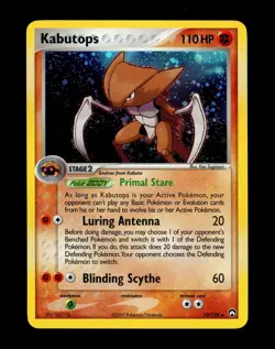 2005 Pokemon KABUTOPS Ex Power Keepers Set HOLO Foil Rare Series Card 10/108 NM+ - Image 3