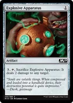 EXPLOSIVE APPARATUS ~mtg NM-M M19 Magic 2019 Com x4 - Image 1