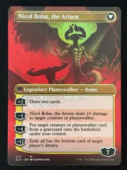 1x MTG Nicol Bolas, the Ravager (Display Commander) - Thick Stock - (SLD) #1211 - Image 2
