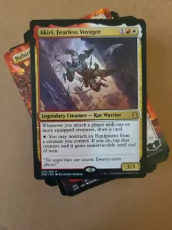 Custom Commander Deck ~ Warrior Tribal Equipment ~ Akiri, Fearless Voyager EDH - Image 1