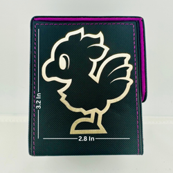 2x Decals - GOLD Chocobo Custom Deck Box - Final Fantasy Standard or 100 MTG - Image 2