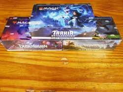 MTG Sealed Booster Box Lot Of 3 Duskmourn, Tarkir Dragonstorm, Bloomburrow - Image 1