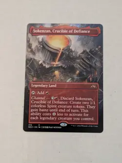 Sokenzan, Crucible of Defiance (Borderless) Kamigawa: Neon Dynasty Regular - Image 1