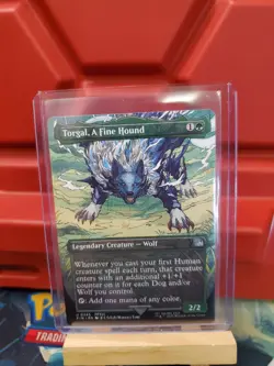 Torgal, A Fine Hound (Borderless) - MTG - Final Fantasy [NM, Sleeved] Regular - Image 1