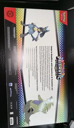 Pokemon TCG Prismatic Evolutions Lucario Ex & Tyranitar Ex Premium Collection - Image 3