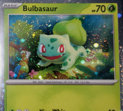 *DOUBLE SWIRL* Pokemon TCG Bulbasaur 151 Poster Collection Cosmos Promo SVP 046 - Image 2
