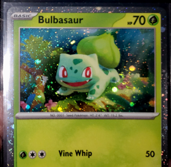 *DOUBLE SWIRL* Pokemon TCG Bulbasaur 151 Poster Collection Cosmos Promo SVP 046 - Image 3