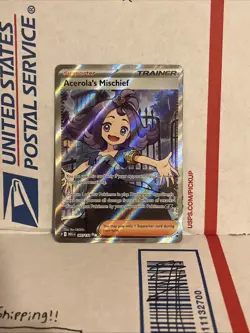 Pokemon TCG Acerola’s Mischief Full Art Ultra Rare NM Pack Fresh! - Image 1