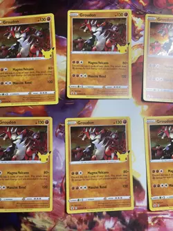 Pokemon TCG Groudon Celebrations 017/025 Holo Rare Lot Of 10 NM-M Ships In Box - Image 3