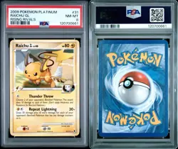 2009 POKEMON PLATINUM RISING RIVALS 31 RAICHU GL NEAR MINT-MINT PSA 8 - Image 3