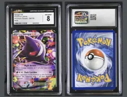 2014 Pokemon XY Phantom Forces Gengar EX #34/119 CGC 8 NM/MINT - Image 1