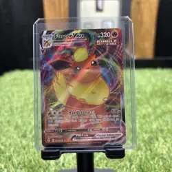 2021 POKEMON SWORD & SHIELD EVOLVING SKIES 018/203 FLAREON VMAX - Image 1