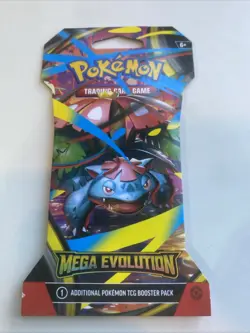 Pokemon Mega Evolution Sleeved Booster Pack Factory Sealed - Image 1