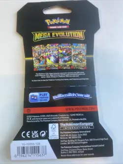 Pokemon Mega Evolution Sleeved Booster Pack Factory Sealed - Image 2