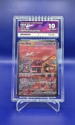 Pokemon Mew EX 2023 Black Star Promo #53/151 Ace 10 Gem Mint - Image 1