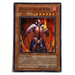 Thestalos the Firestorm Monarch LP 1st Ed Super Rare RDS-EN021 Yu-Gi-Oh See Pix - Image 1