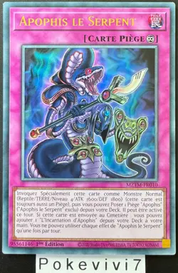 Carte YU-GI-OH! APOPHIS LE SERPENT MZTM-FR010 UR NEUF - Image 1