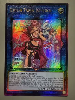 YUGIOH EVIL TWIN KI-SIKIL (ALT ART) ASIA ENGLISH SLF1-AE086 ULTIMATE RARE - Image 1