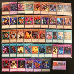 MAZZO COMPLETO DRAGO NERO OCCHI ROSSI in italiano YUGIOH rarita MISTE yu-gi-oh! - Image 1