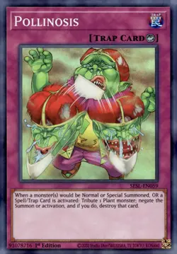 Yu-Gi-Oh! Pollinosis 1st Ed. SESL-EN059 Super Rare LP/HP x1 - Image 1